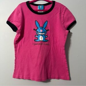 Jim Benton It’s Happy Bunny Vintage 00s Shirt